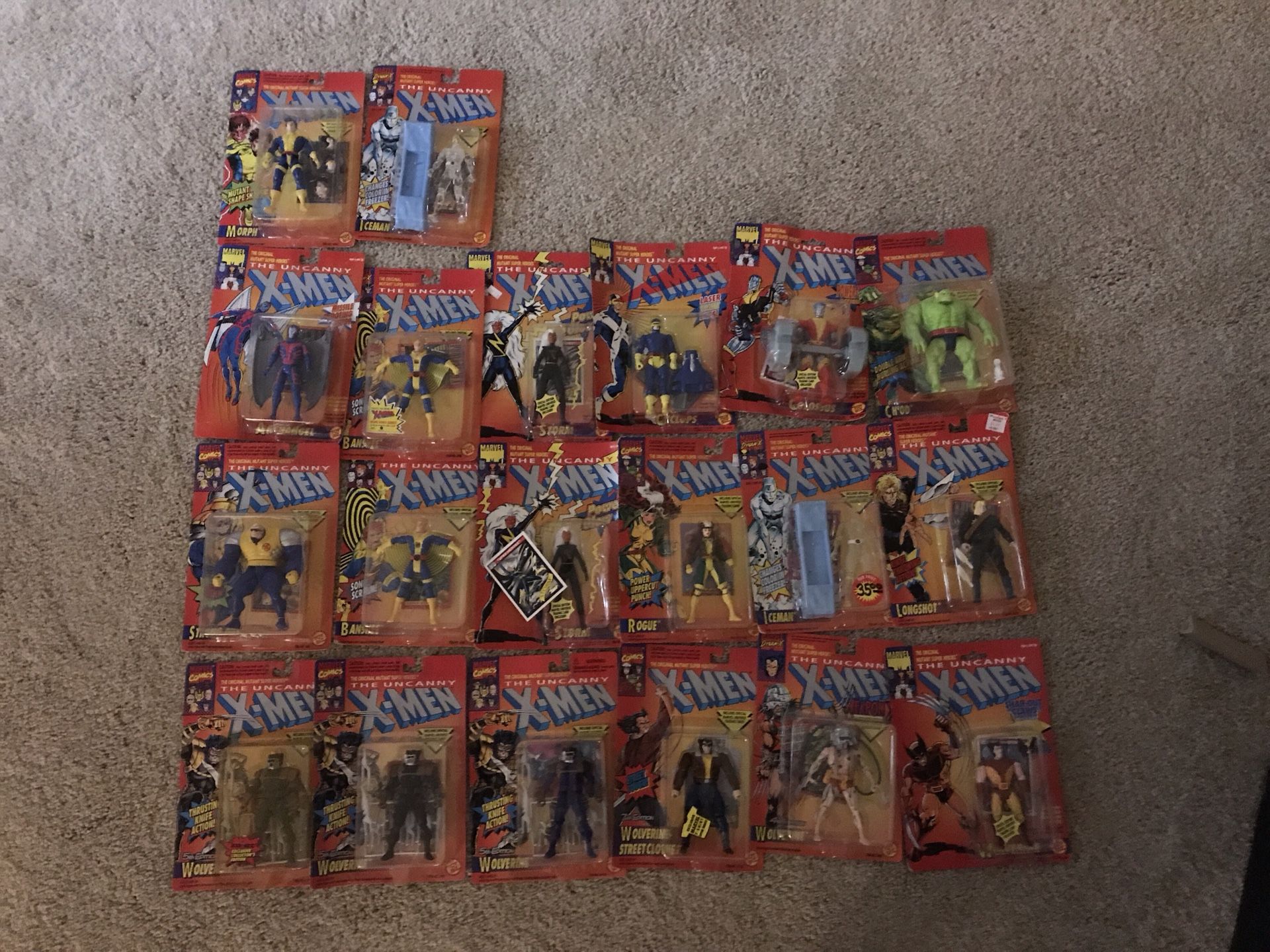 X men action figures 20 total