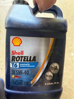 Shell Rotella T6 5W-40 oil (three pack)