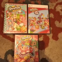 3 Shopkins Dvds 