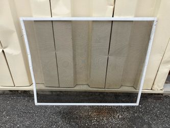 36-Inch White Window Screen