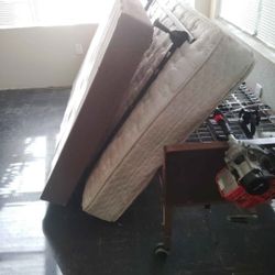 Full Size Bed And Box $50