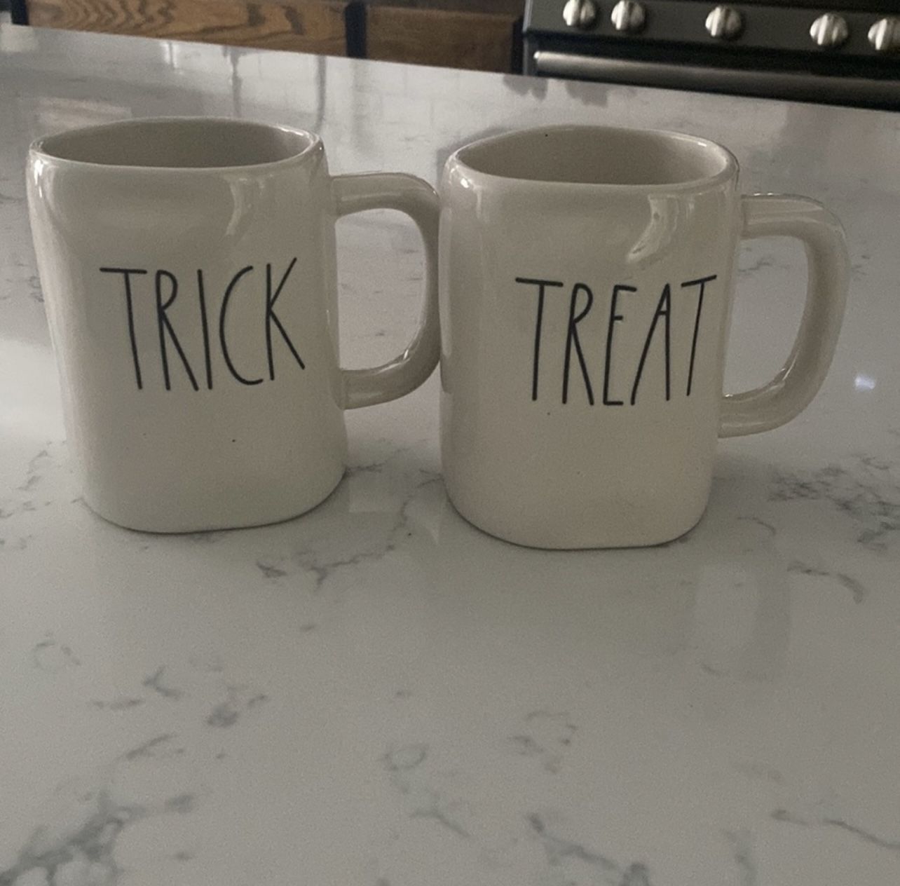 Rae Dunn "Trick or Treat" mugs