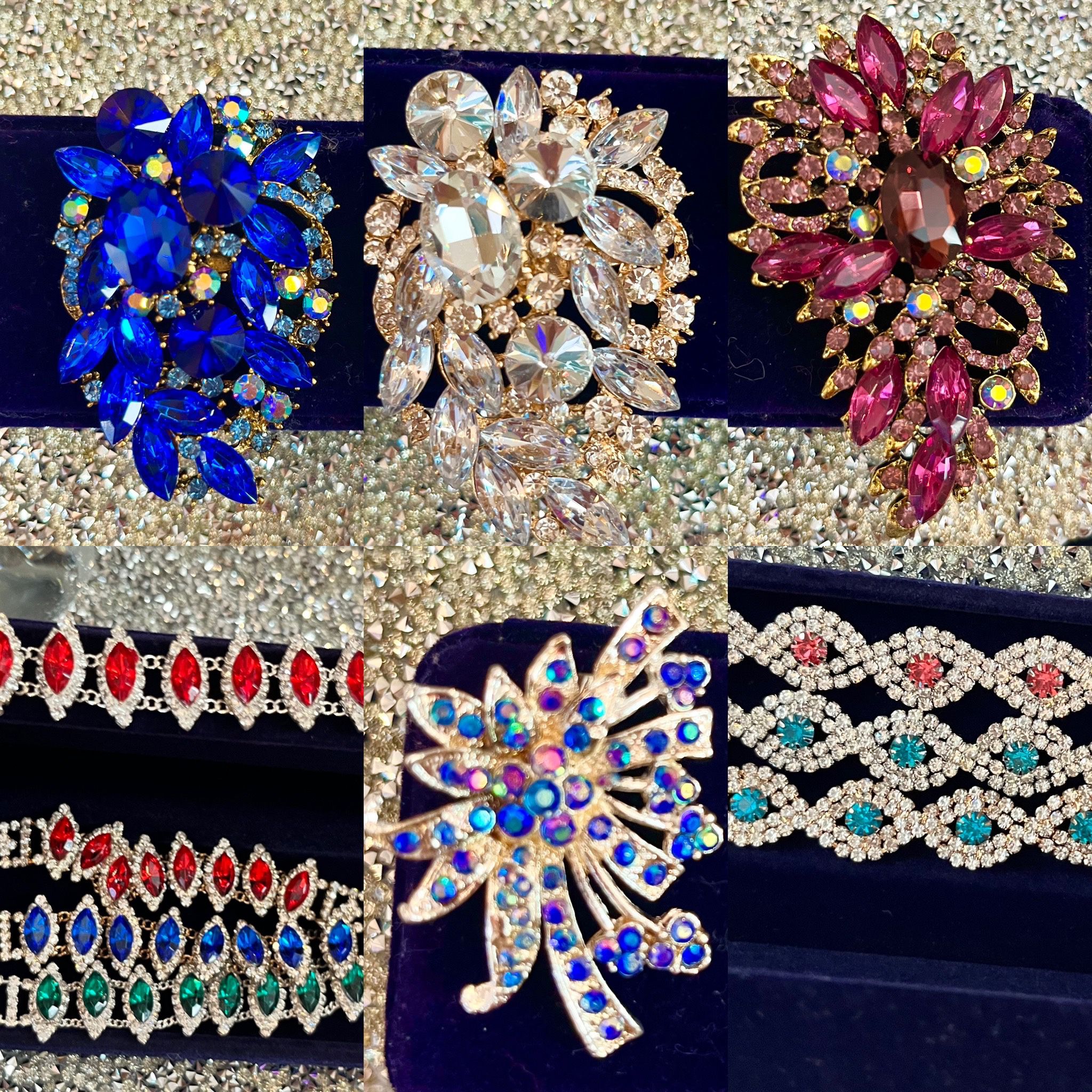 Elegant Chokers, Bracelets And Brooches Starting With  $25 New