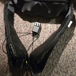 Heated neck massager