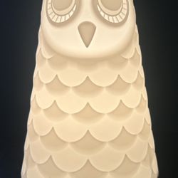IKEA Solbo White Owl Lamp Night Light 9"