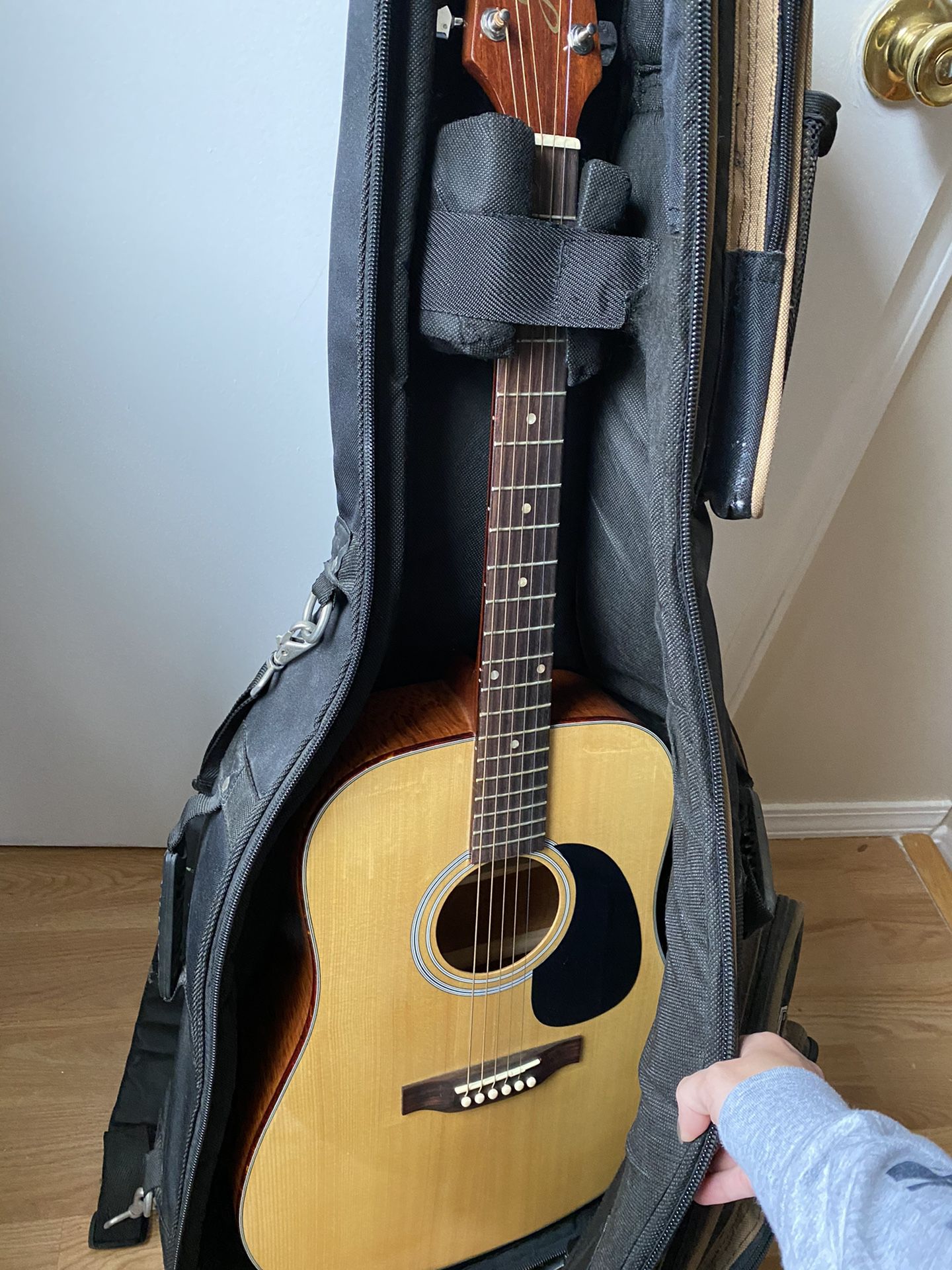 Guitar with cover