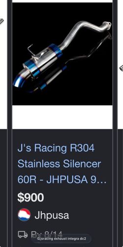 JsRacing DC2 Integra axle back