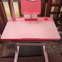 Girls Desk (Age  3 To 9 )  With Working Lights & Chair