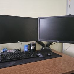 Double Monitors + Arm Stand