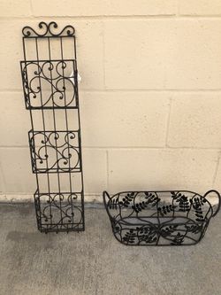Letter Holder and Basket Set