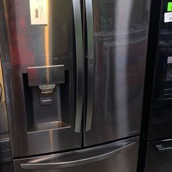 LG Dark Stainless Steel 30- cu ft French Door Refrigerator 4T 