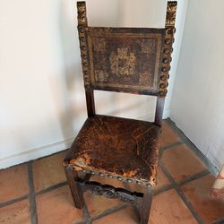 Distressed Spanish Revival Chair
