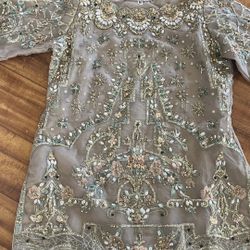 Pakistani Dress Beautiful Kameez And Trouser With Dupatta 