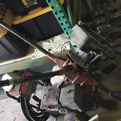 2 man gas powered post hole digger with 2 different size augers  $500   NO HABLA ESPANOL