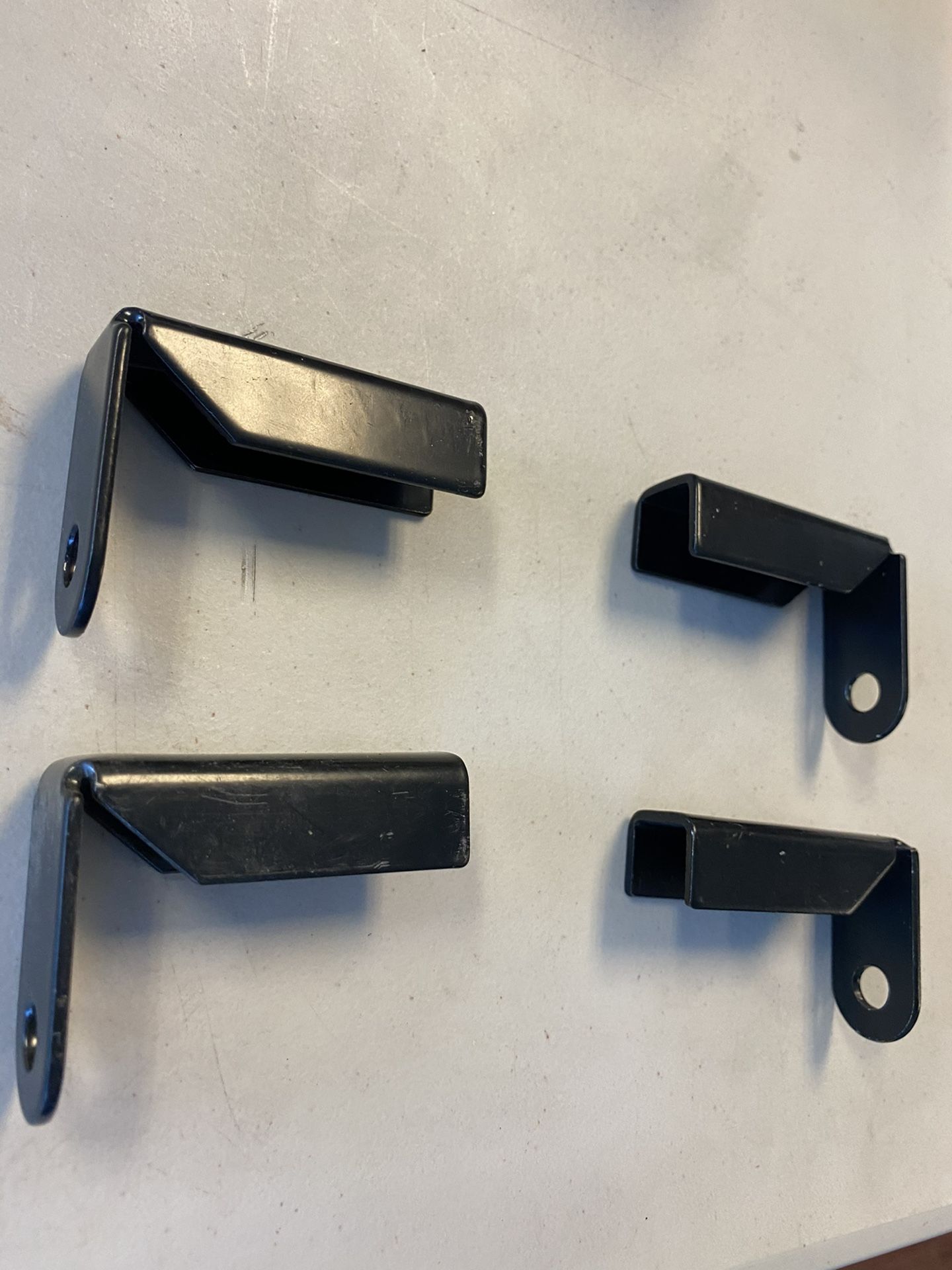 Black Fence Mounting Bracket for 1 in. Square Rails (4-Pack)