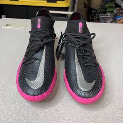 Nike Phantom GT Elite Cleats Mens Size 9 DF FG Soccer Cleats Blk Pink.