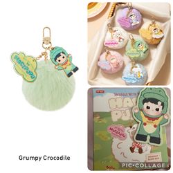 NEW Grumpy Crocodile Hacipupu Snuggle With You Pendant