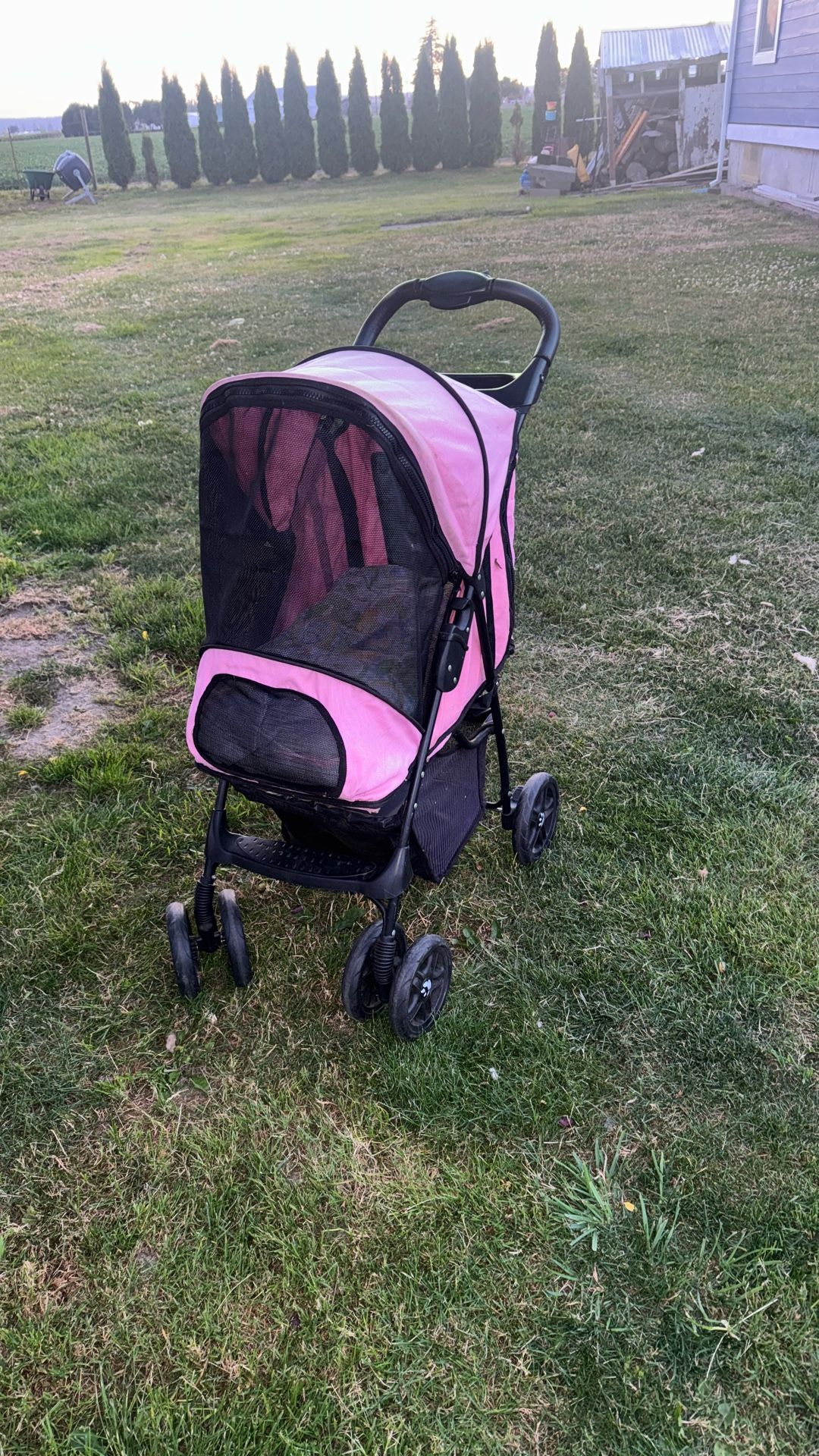 Pets Collapsible Stroller Pink Color
