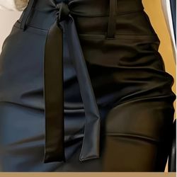 New Leather Skirt L