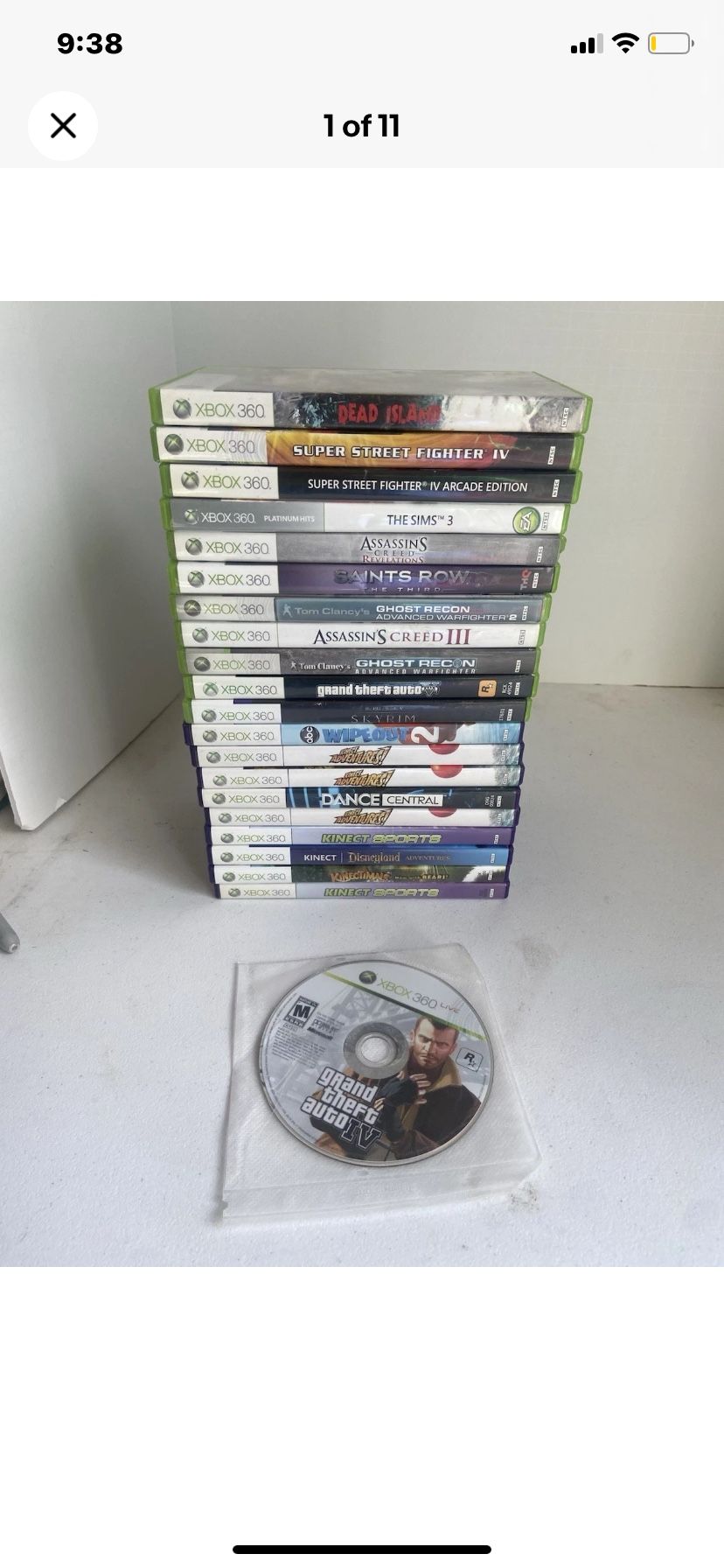 Video Game Lot Xbox 360