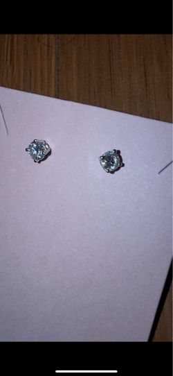 Perfect 4-Prong Lab created Diamond Stud Earrings (1 ct. tw.) in 18K White Gold