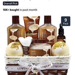 9 Piece Vanilla Coconut Bath & Body Set/Gift Basket For Men/Women - BRAND NEW!!!