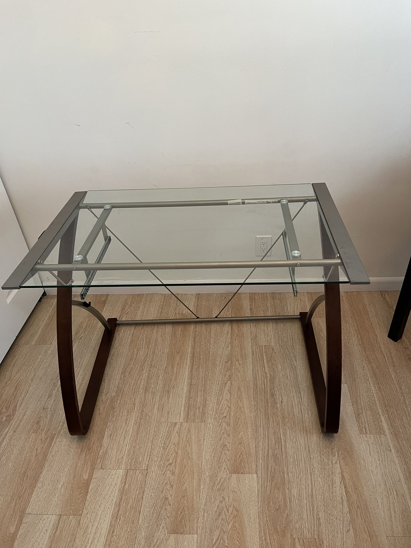 GLASSTOP OFFICE DESK. $150