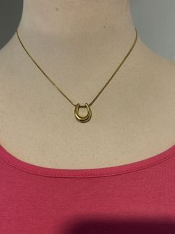 S- Steel U Shaped Pendant Necklace for Women
