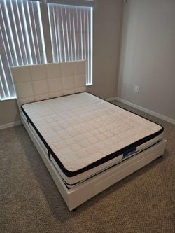 Brand New Queen Bed with Queen Mattress - Cama Queen con COLCHON Queen … Fast 🚚
