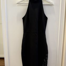 Aqua Black Mini Dress