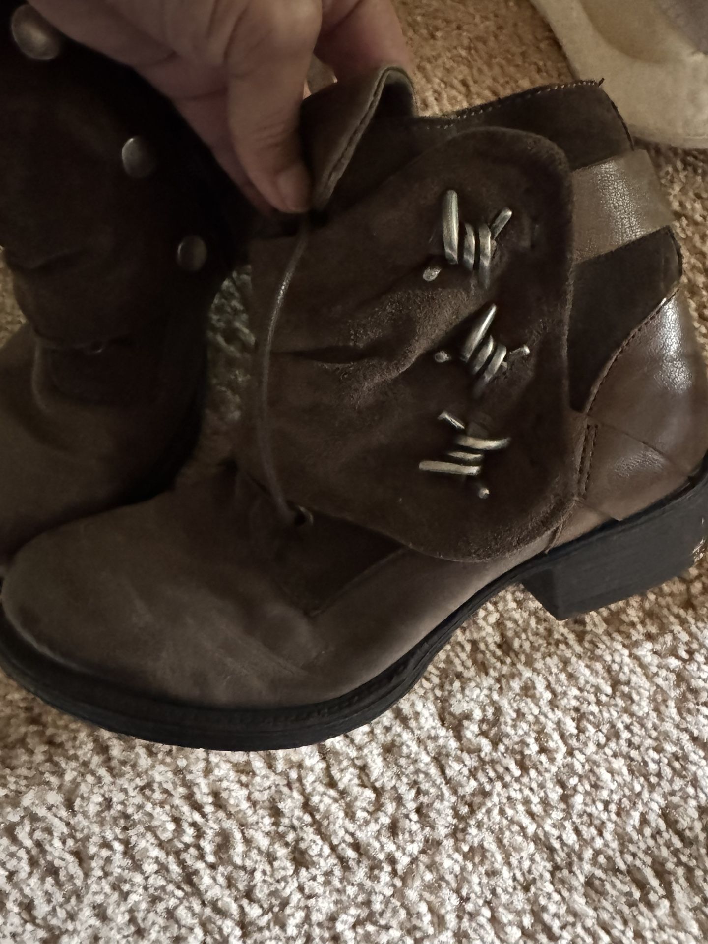 Miss Mooze Leather Boots