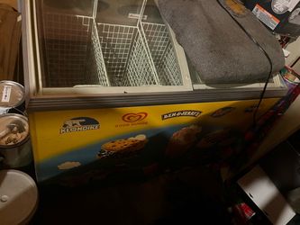 Couch and freezer