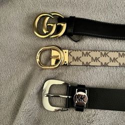 Gucci & MK Belt Bundle 