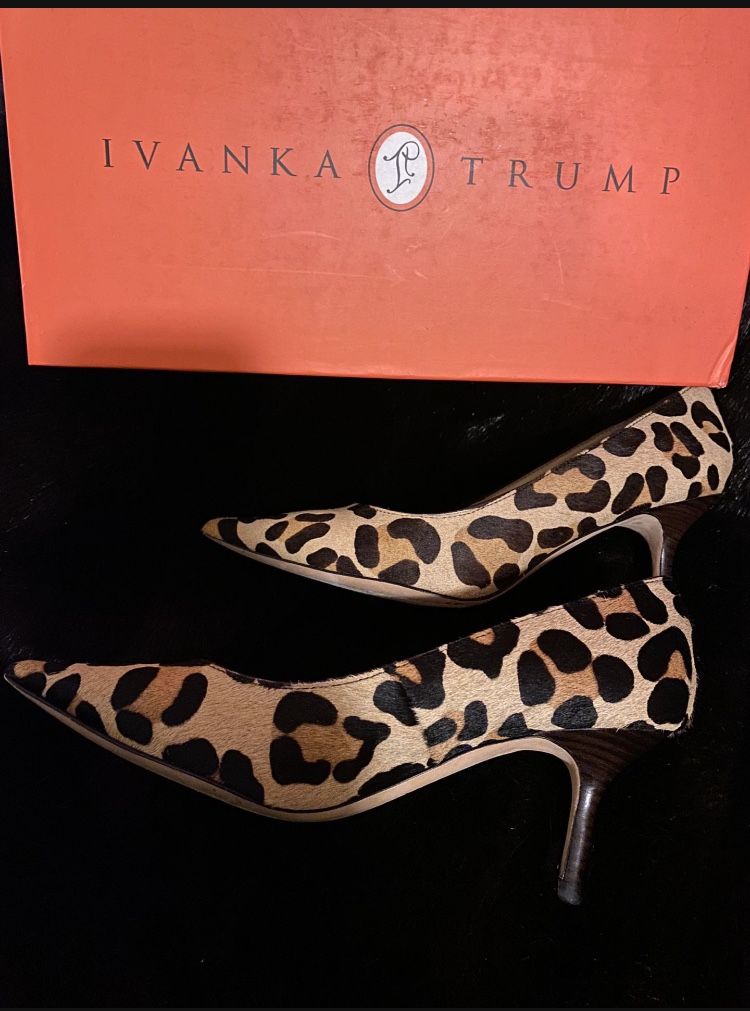 Ivanka trump leopard clearance pumps