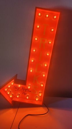 Halloween Trick or Treat light up sign