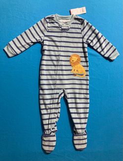 Carter’s Baby Boy 18M Striped Lion Footed Sleeper PJ