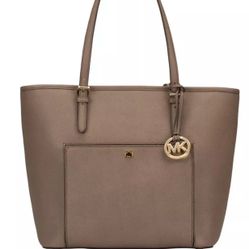 Michael Kors Pocket Tote Dark Dune NEW