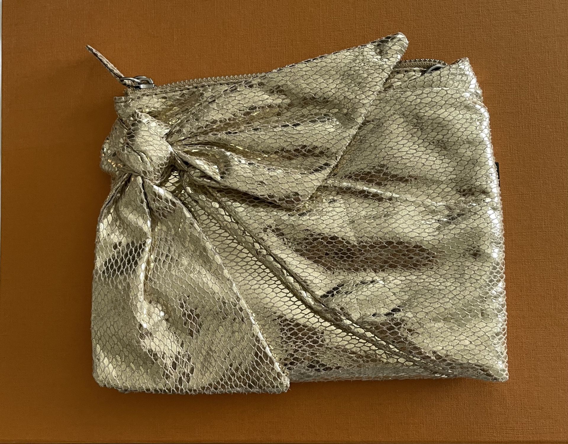 Gold Poppie Jones Shoulder/Clutch Bag