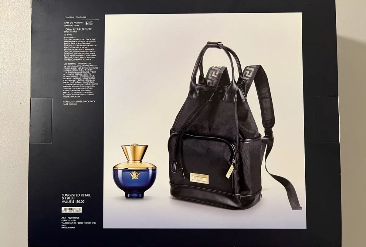 Versace Parfums Versace Dylan Blue Backpack Set Versace Eros Eau
