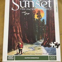 Sunset Santa's Sequoias Jigsaw Puzzle