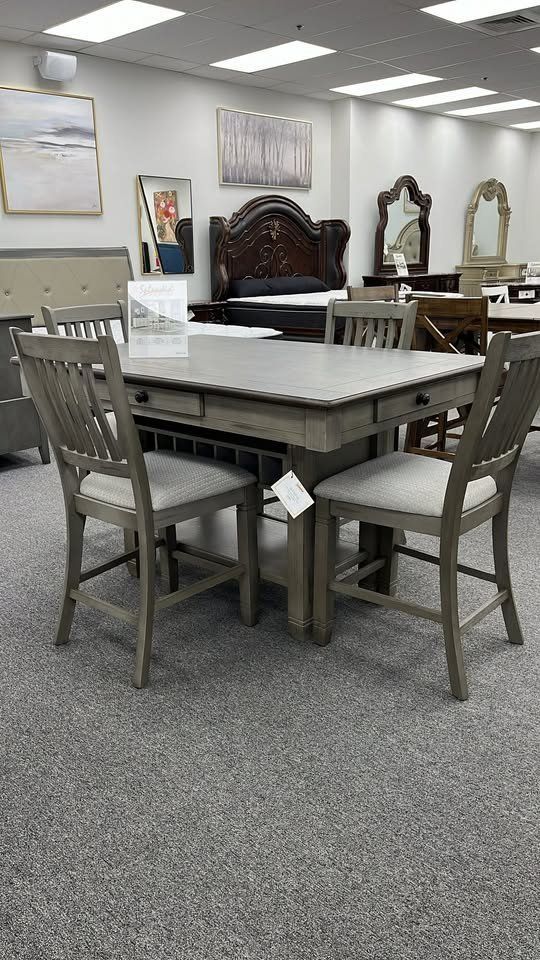 Brand New Counter Height dining set w/Drawers starts at $795.00