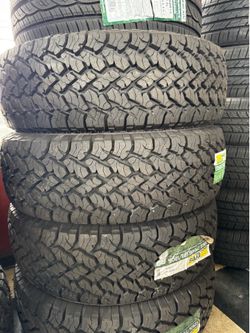 💯Lt265/75/16 vendo set de llantas nuevas tbb tires At