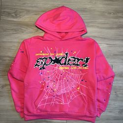 Sp5der Hoodie Pink
