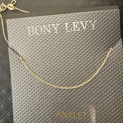 Bony levy 14k Gold Anklet 