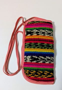 Eye Glass Holder Multi Colored  Striped Woman's Eye Glass Holder