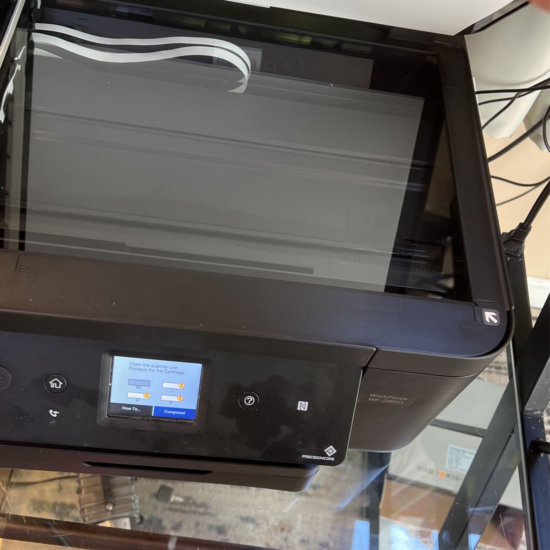 Epson Workforce WF2860 Printer Without Ink.