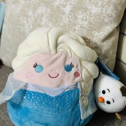 Elsa & Olaf Squishmallow