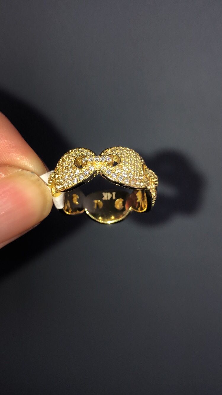 Size 6,7,8,9,10 Vermeil GUCCl ring