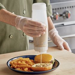 1 Count , FIFO Squeeze bottle 20 oz. Sauce Bottle with Large Valve- 1 bottle