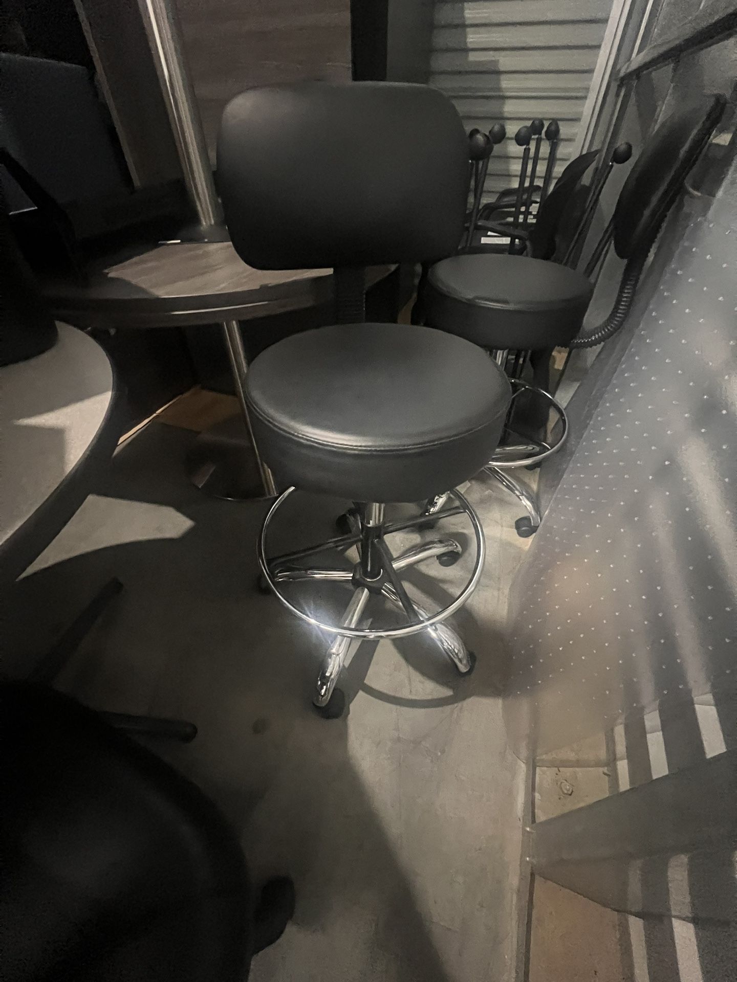Rolling High Back Chair-Total Of 4